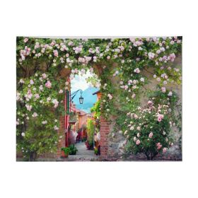 Rose Wall Tapestry Bedroom Oil Painting Tapestry Rental Decorative Wall Tapestry, 29x39 inch