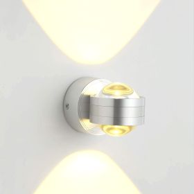 LED Crystal Wall Sconce for Bedroom Bathroom Aisle stairwell Terrace, 6w/Warm White Light, Decorative Spotlight