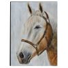 DunaWest Hand Painted Horse Wooden Wall Art Decor; Multicolor