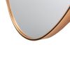 DunaWest 35 Inch Oval Hanging Accent Wall Mirror with Metal Frame; Matte Gold