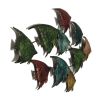 DunaWest Three Dimensional Hanging Metal Fish Wall Art Decor; Multicolor