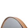 DunaWest 35 Inch Oval Hanging Accent Wall Mirror with Metal Frame; Matte Gold