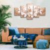 Canvas Wall Art for Living Room,Lily Flower Pictures Wall Decor,Floral Paintings Wall Decorations,Canvas Prints Framed Artwork for Bedroom,Ready to Ha