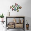 DunaWest Three Dimensional Hanging Metal Fish Wall Art Decor; Multicolor