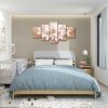 Canvas Wall Art for Living Room,Lily Flower Pictures Wall Decor,Floral Paintings Wall Decorations,Canvas Prints Framed Artwork for Bedroom,Ready to Ha