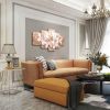 Canvas Wall Art for Living Room,Lily Flower Pictures Wall Decor,Floral Paintings Wall Decorations,Canvas Prints Framed Artwork for Bedroom,Ready to Ha