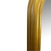 DunaWest Arched Top Handcrafted Metal Encased Accent Wall Mirror; Antique Gold
