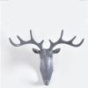 Wall Hanging Hook Vintage Deer Head Antlers For Hanging Key Deer Horns Hanger Rack Wall Decoration