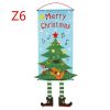 Christmas Tree Old Man Elf Hanging Cloth Window Wall Dress Up Hanging Cloth Window Decoration