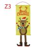 Christmas Tree Old Man Elf Hanging Cloth Window Wall Dress Up Hanging Cloth Window Decoration