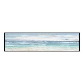 Hand-painted oil painting ocean wave background wall decoration painting modern living room dining room abstract painting (size: 50x100cm)