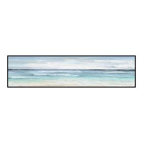 Hand-painted oil painting ocean wave background wall decoration painting modern living room dining room abstract painting (size: 90x120cm)