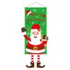 Christmas Tree Old Man Elf Hanging Cloth Window Wall Dress Up Hanging Cloth Window Decoration
