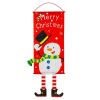 Christmas Tree Old Man Elf Hanging Cloth Window Wall Dress Up Hanging Cloth Window Decoration