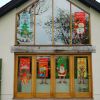 Christmas Tree Old Man Elf Hanging Cloth Window Wall Dress Up Hanging Cloth Window Decoration
