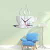 Crystal Stereo Wall Sticker Mirror Wall Sticker Coffee Cup Wall Clock